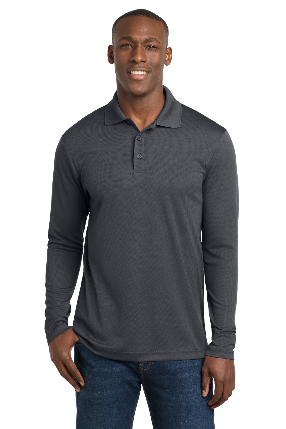 Sport-Tek PosiCharge RacerMesh Long Sleeve Polo. ST640LS 6