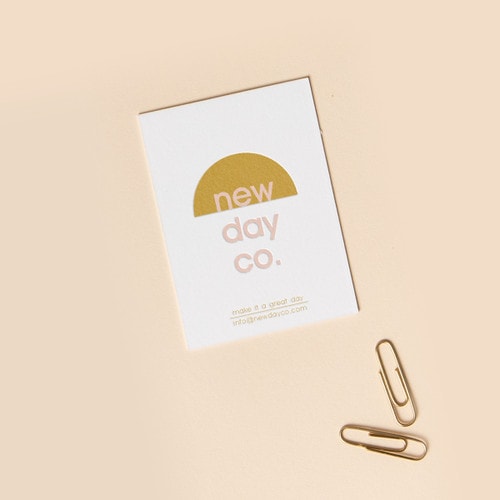 LETTERPRESS BUSINESS CARD - 2.5 X 3.5 2