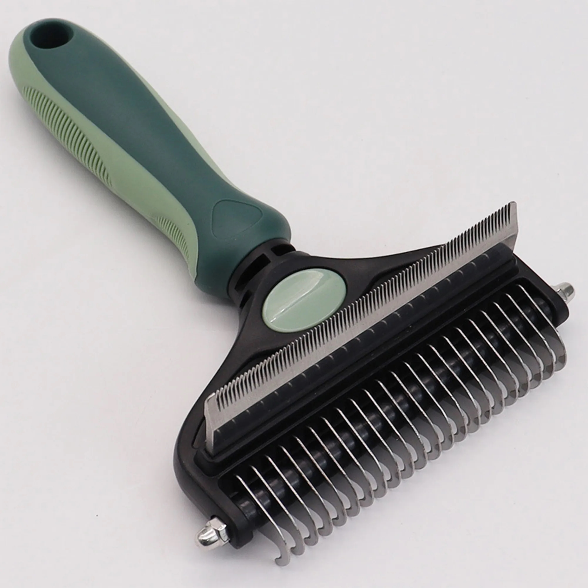Dual Head Pet Grooming Brush For Detangling And Smoothing 2