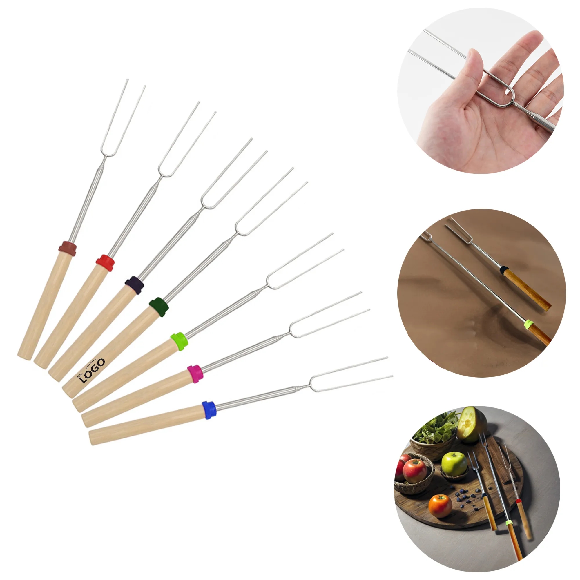 MOQ50 Telescopic BBQ Fork 3