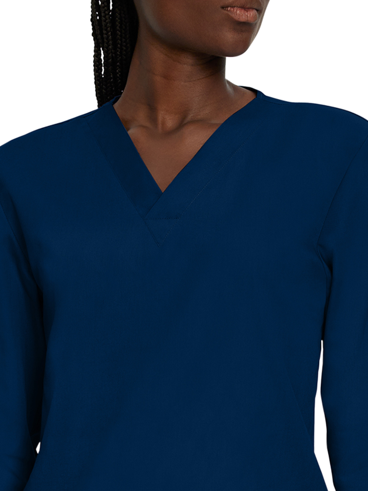 Landau - ScrubZone - Unisex No-Pocket Crossover V-Neck Long-Sleeve Top 12