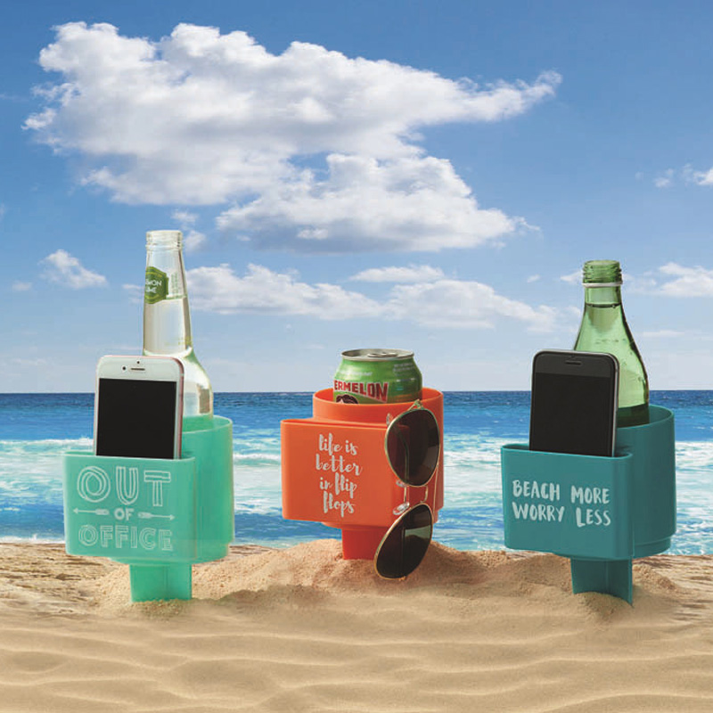 Beach Cup Holders W/the Phone Pocket 7