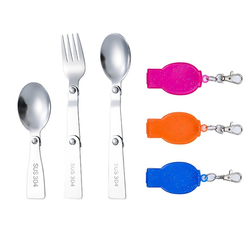 Foldable Stainless Tableware with Case 3