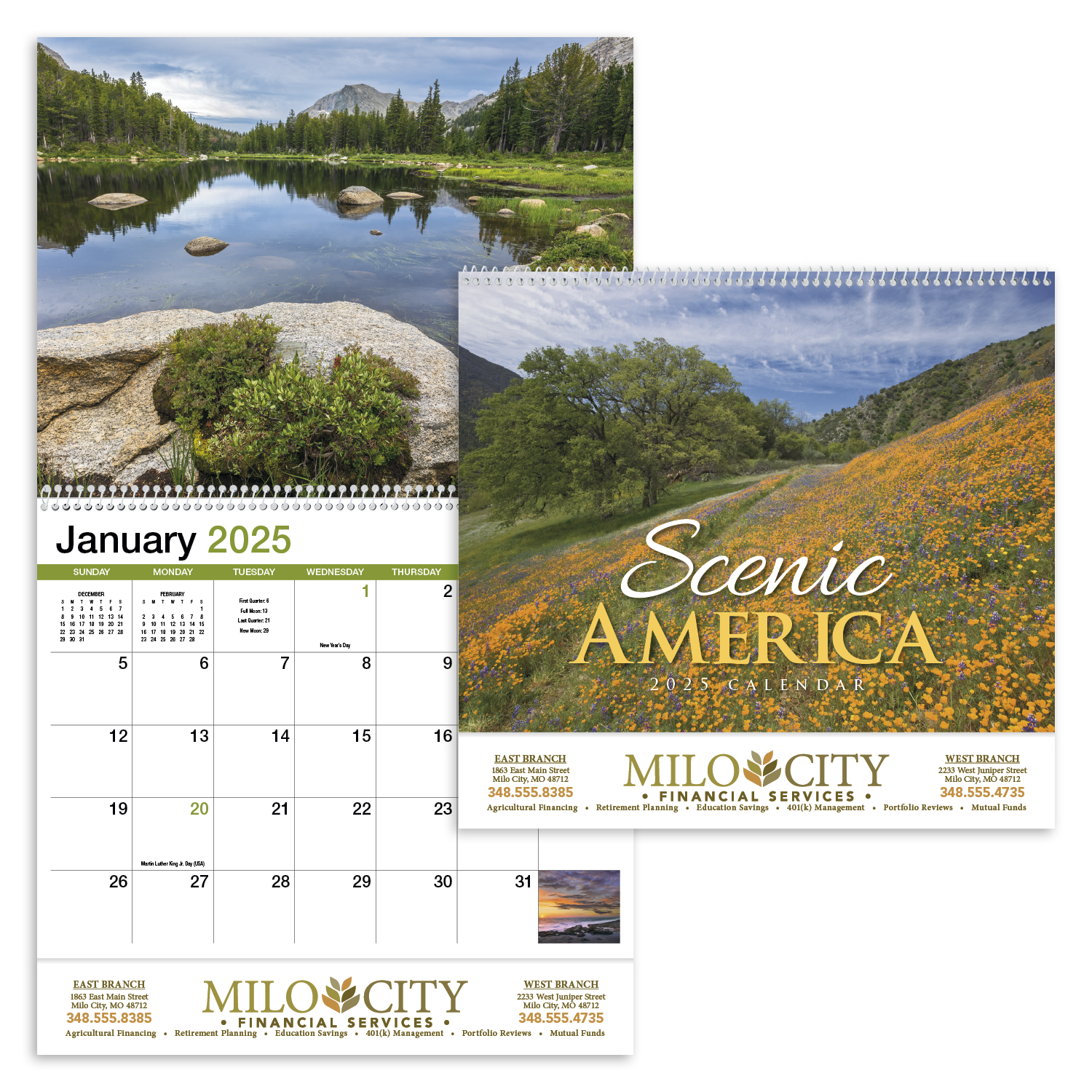 HotLine® Products Scenic America® Appointment Calendar - Spiral 6