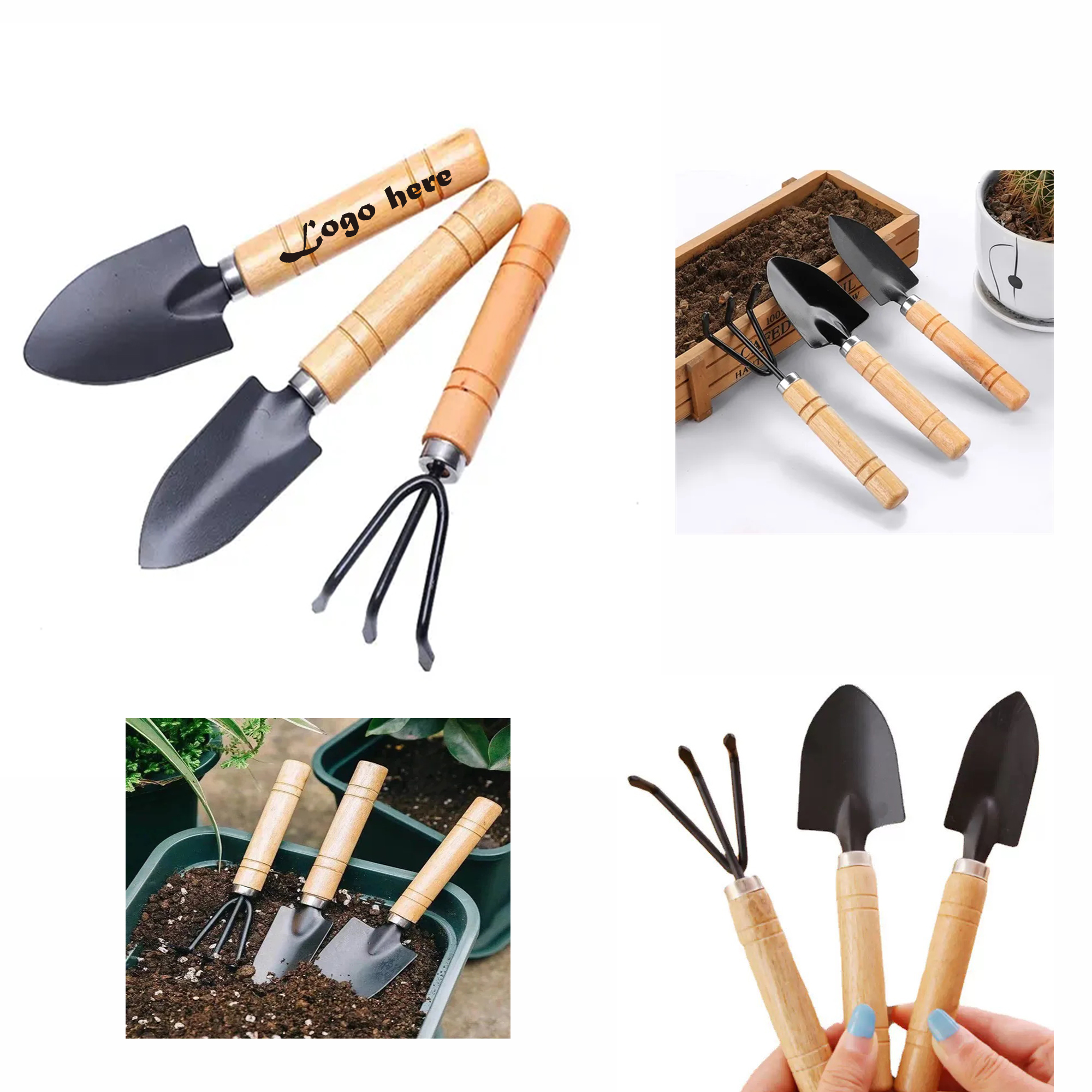 3 Piece Mini Garden Tools Set MOQ 10pcs 2