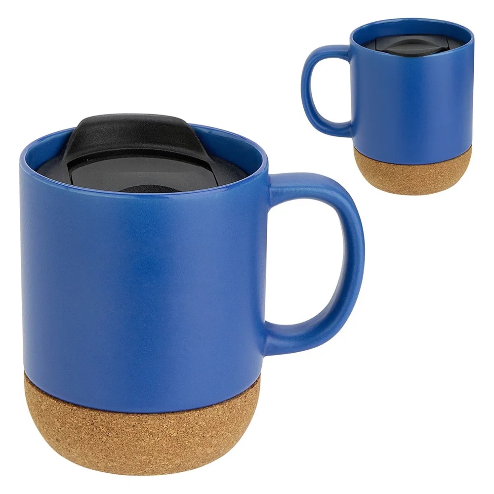 14 oz Ceramic Mug with Cork Base 3