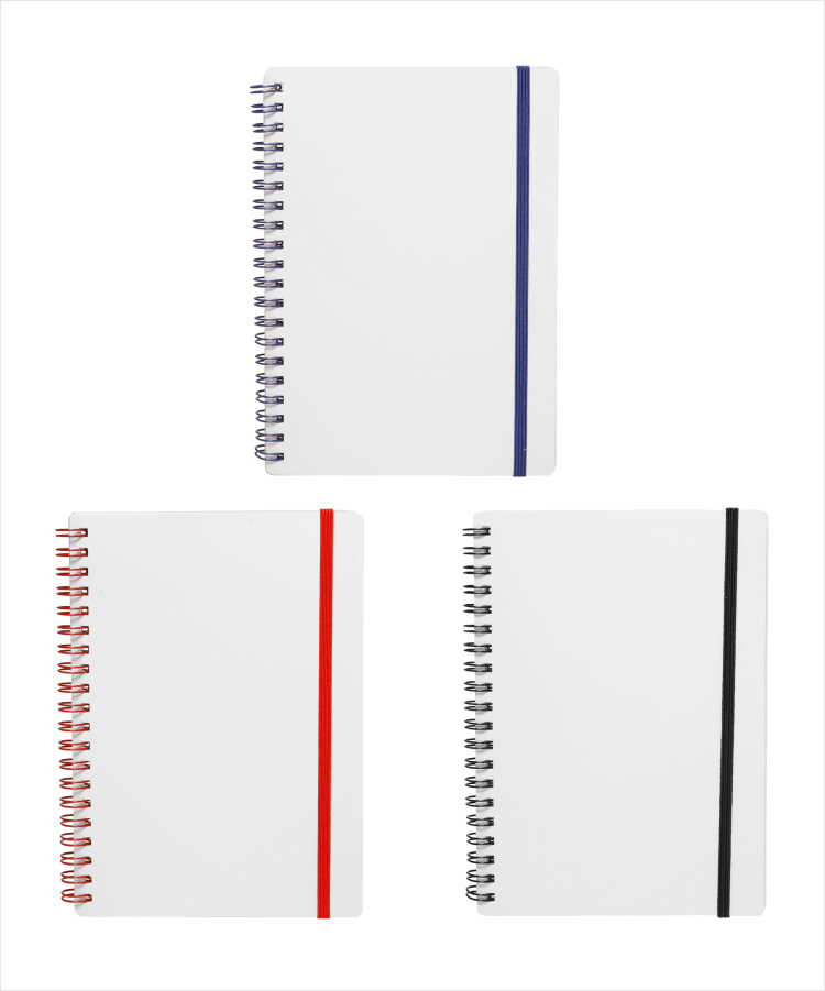 Frosted Eco Spiral Notebook Jotter, Full Color 3