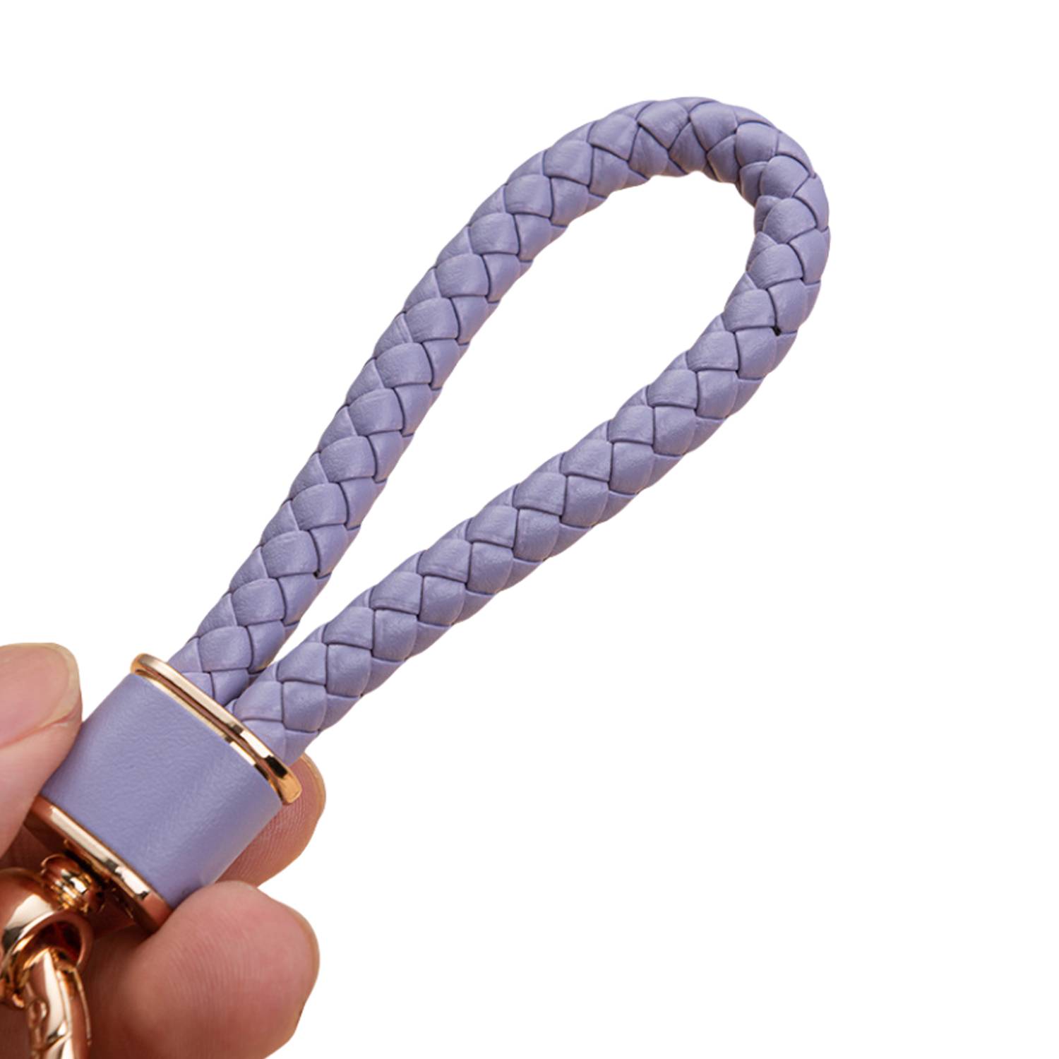 Fashionable High-end Anti Loss Braided Rope car Keychain 6