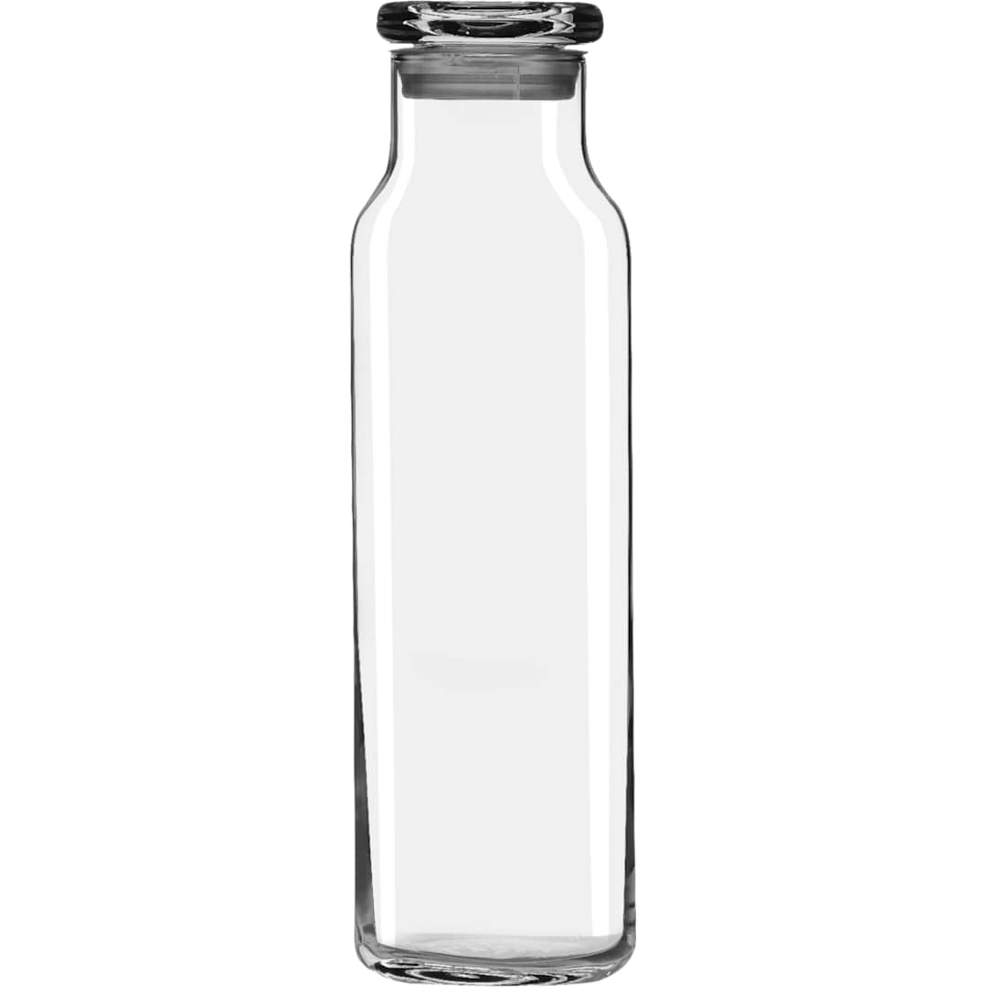 Glass Water Bottle w/ Lid 24 oz. 4