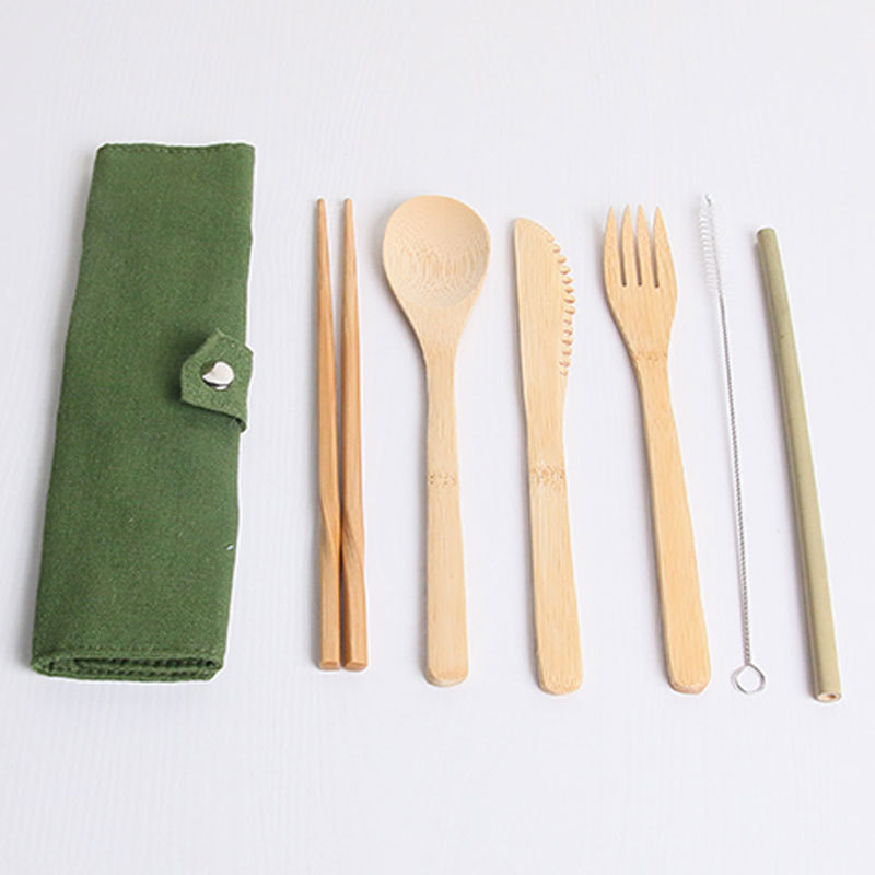 Bamboo Travel Utensils 8