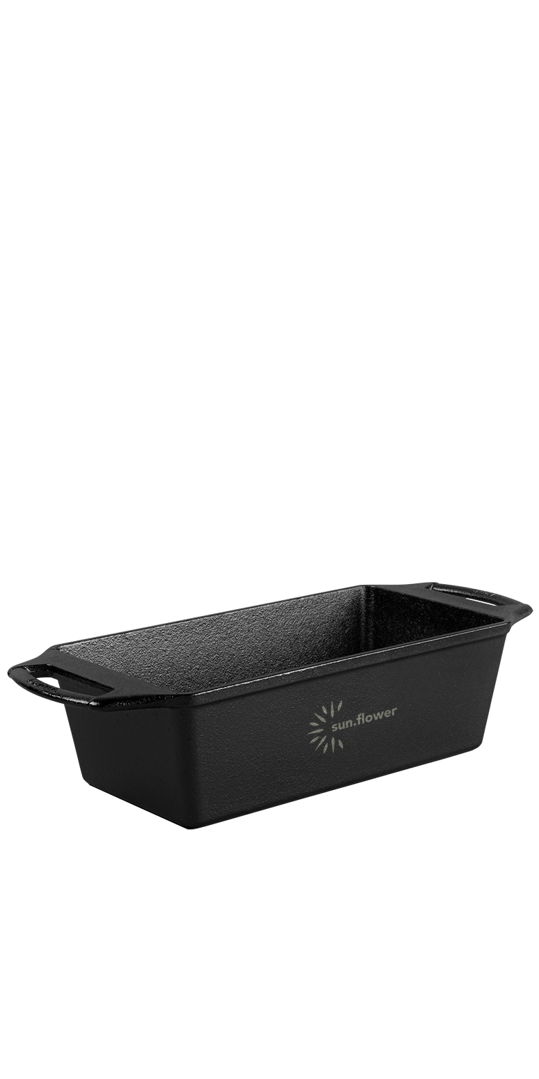 Lodge® 8.5” x 4.5" Seasoned Cast Iron Loaf Pan 2