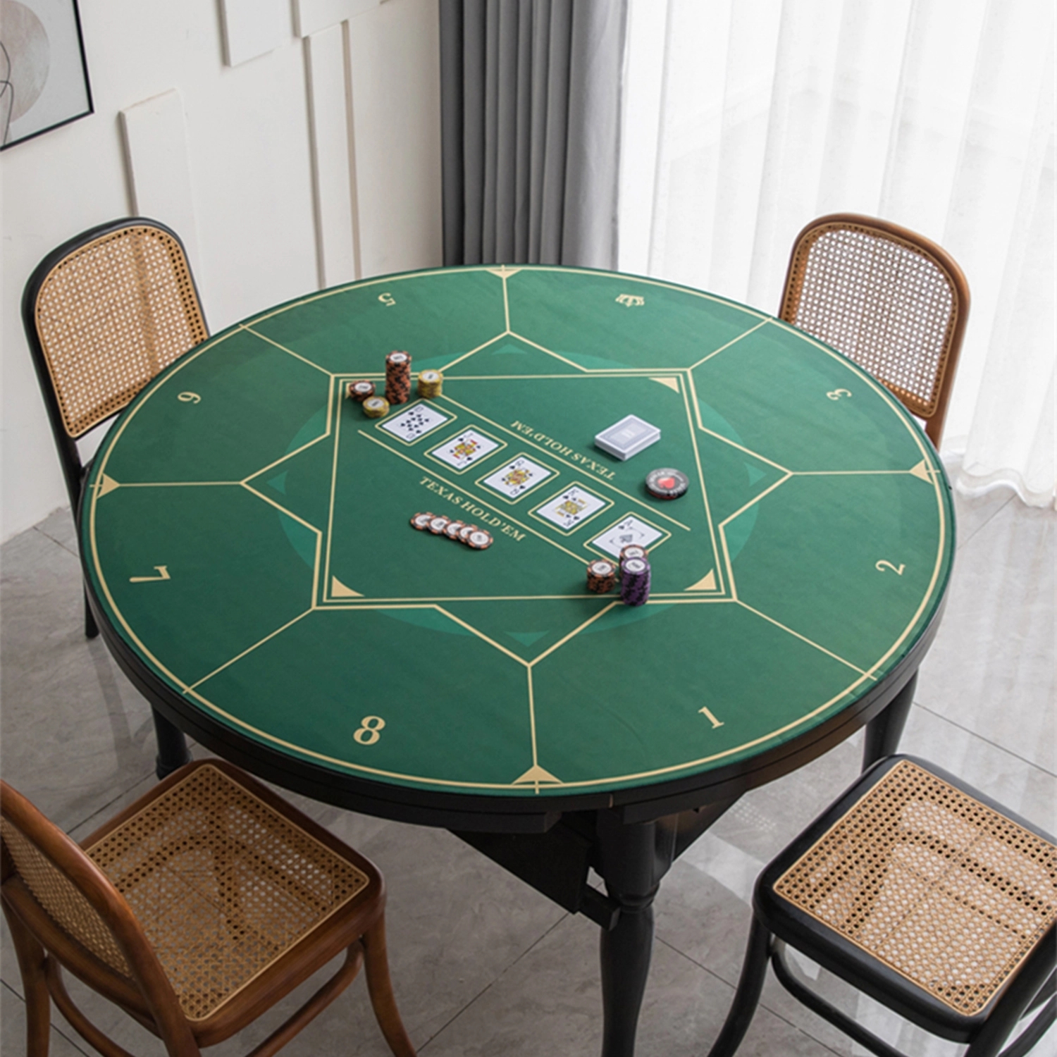 Round Poker Table Mat 4