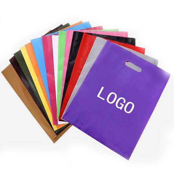 12" x 9"-Die Cut PE Handle Bags 3