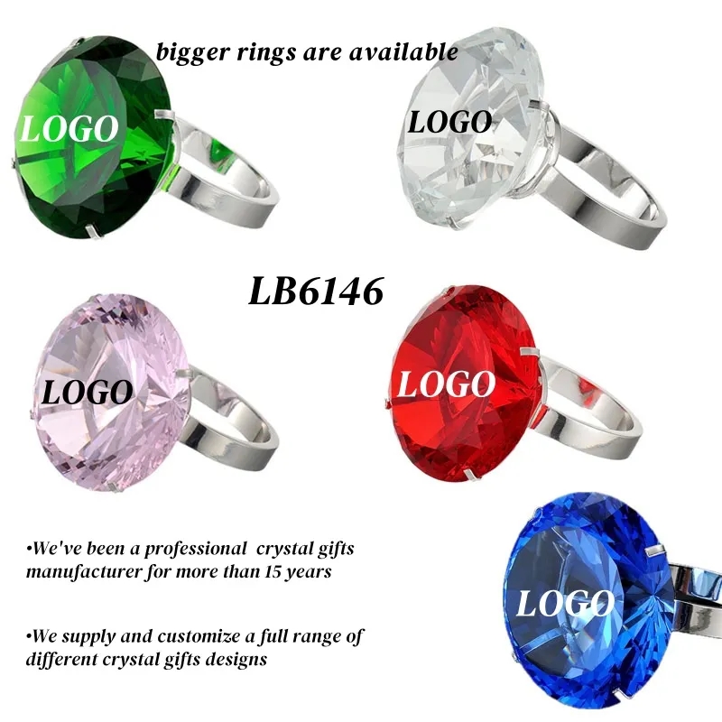 Crystal Napkin Holder Ring Diamond Engraved LOGO 5