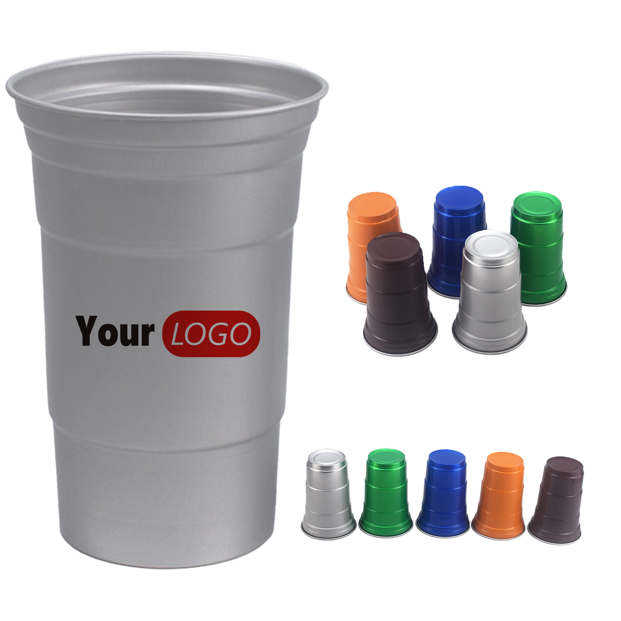 15oz Disposable Party Aluminum Foil Cup 2