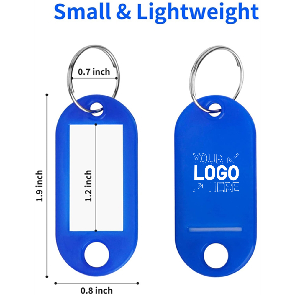 Plastic Key Tags with Container , Ring and Label Window 2