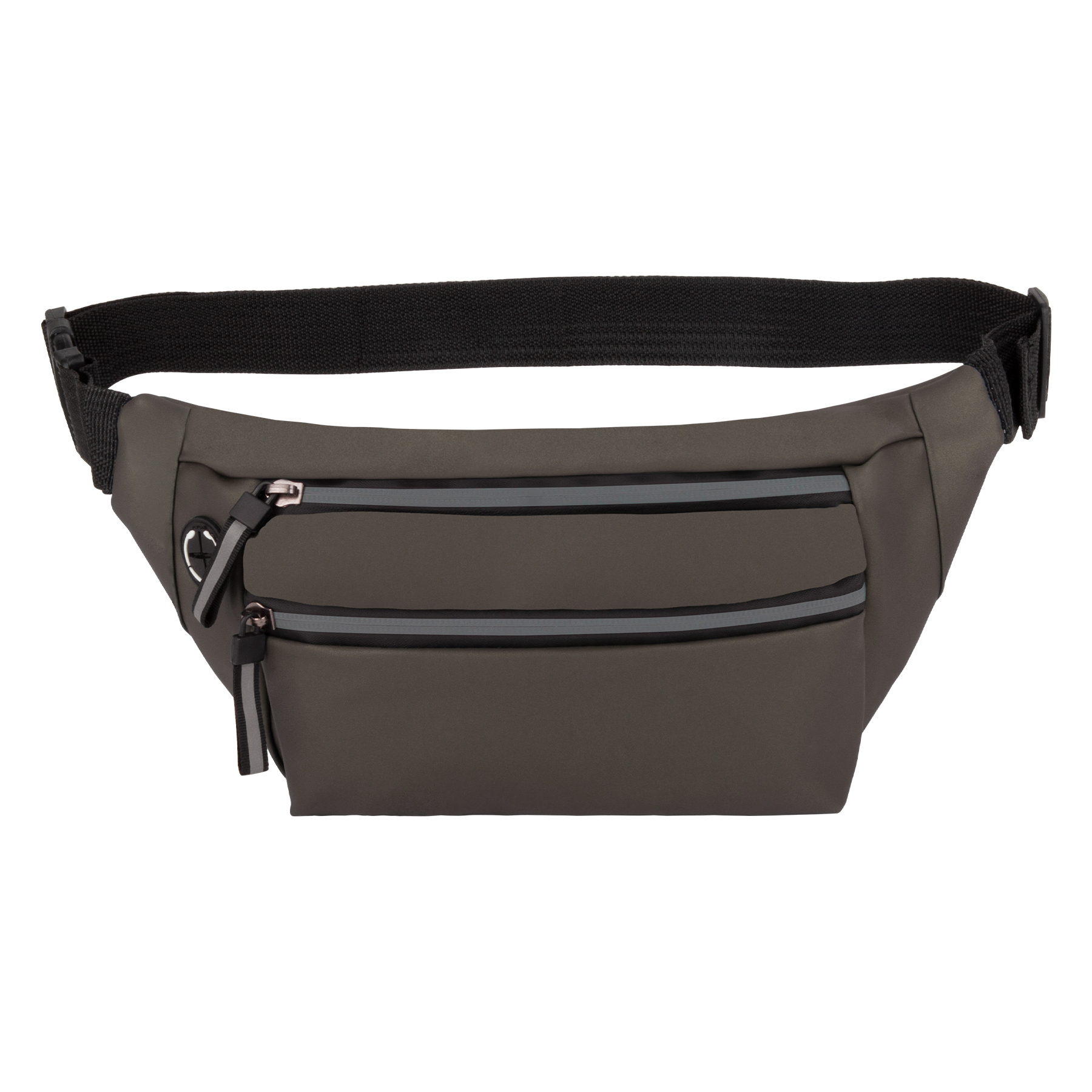 Waterproof PU 3-Zippered Fanny Pack 3
