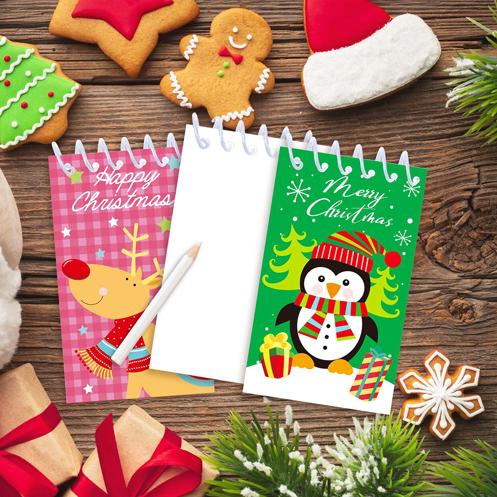 Christmas spiral portable Notebook 6