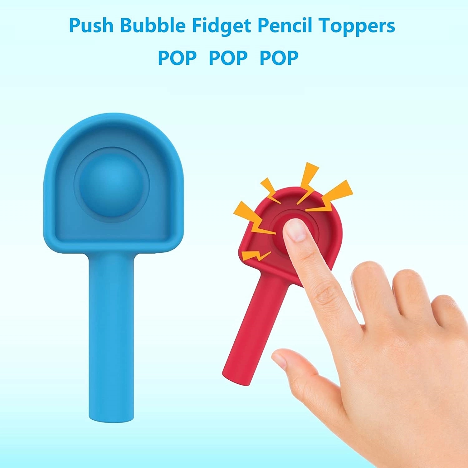 Stress Relief Sensory Toy Fidget Pencil Pack Push Bubble 7