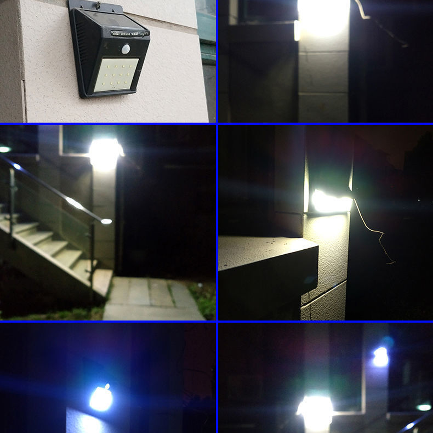 Solar lamp outdoor light with human body sensing 5