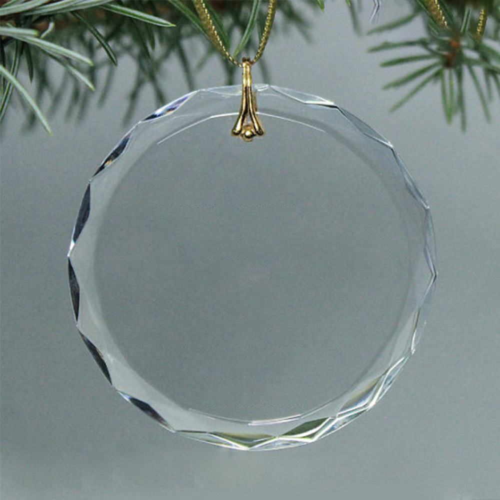 Personalized PrismGlow Faceted Crystal Ornament 6