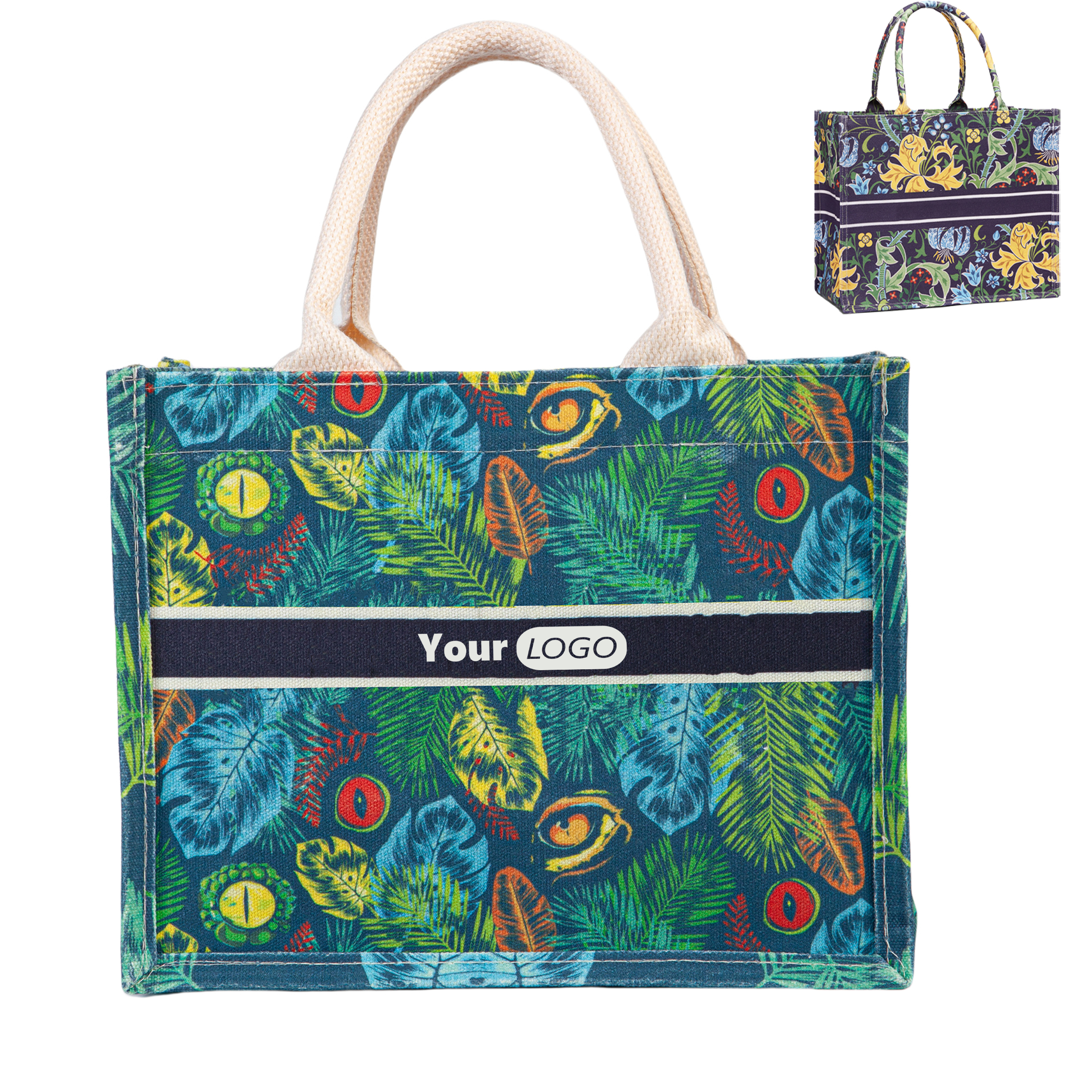 Canvas Shopping Ladies' Hand Bag, custom tote bag with logo imprint 4