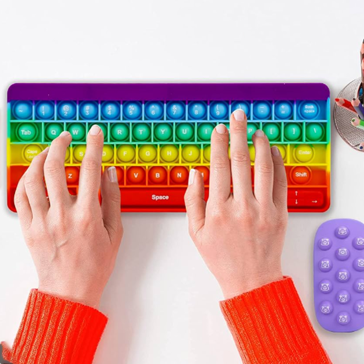 Fidget Pop Bubble Keyboard Stress Relief Toy 4
