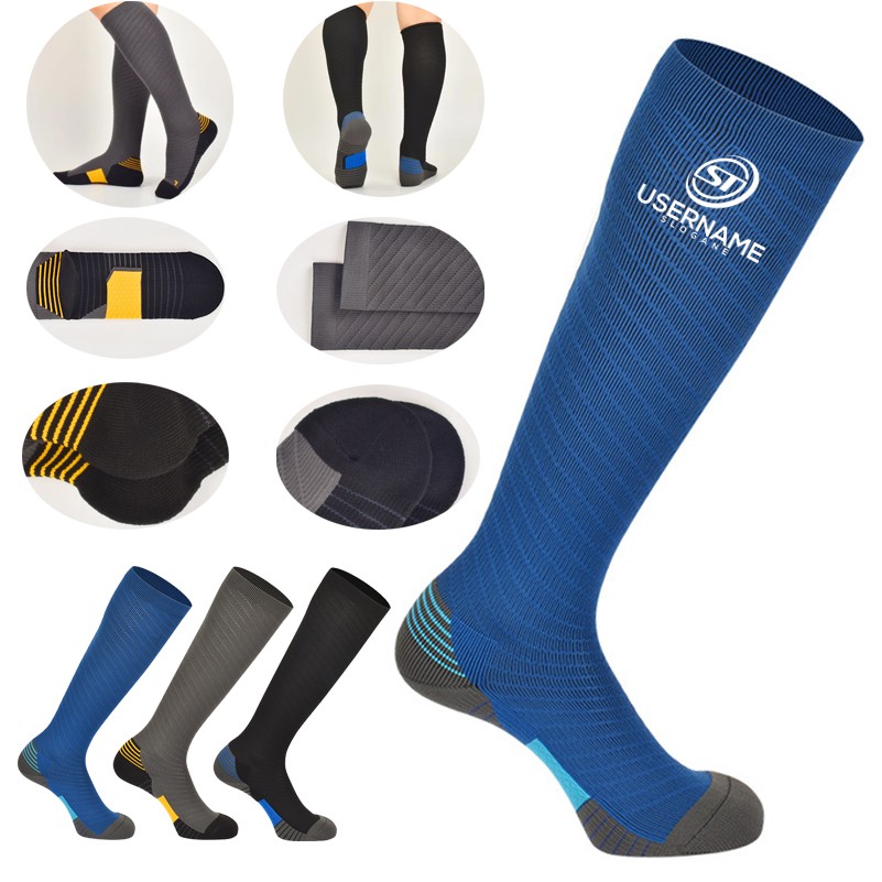 Men Breathable Nylon Running Compression Socks 2
