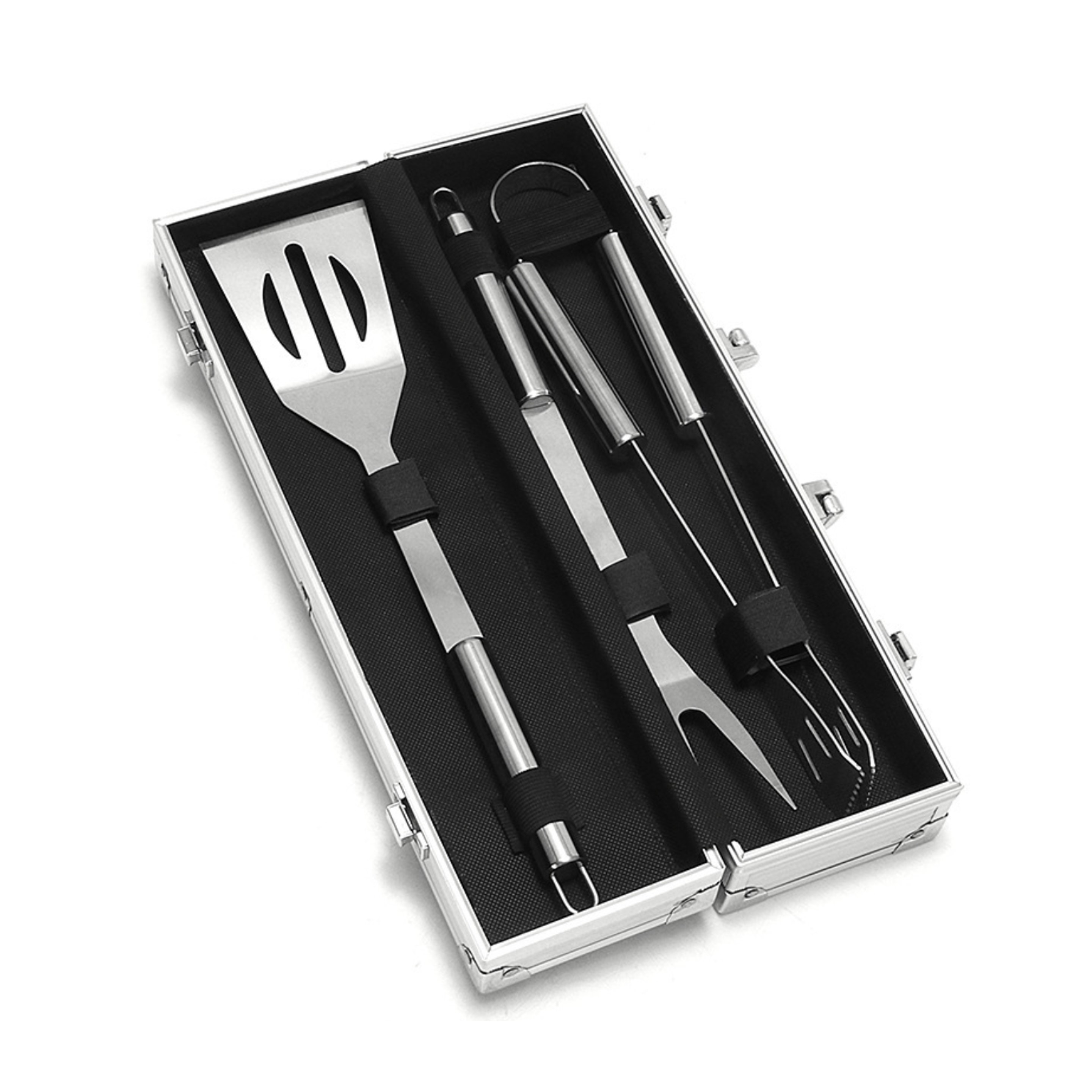 3pcs BBQ Grill Tool Set in Aluminum Case - OCEAN 5