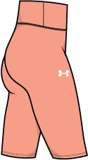 UA Motion Girls' Bike Shorts 6