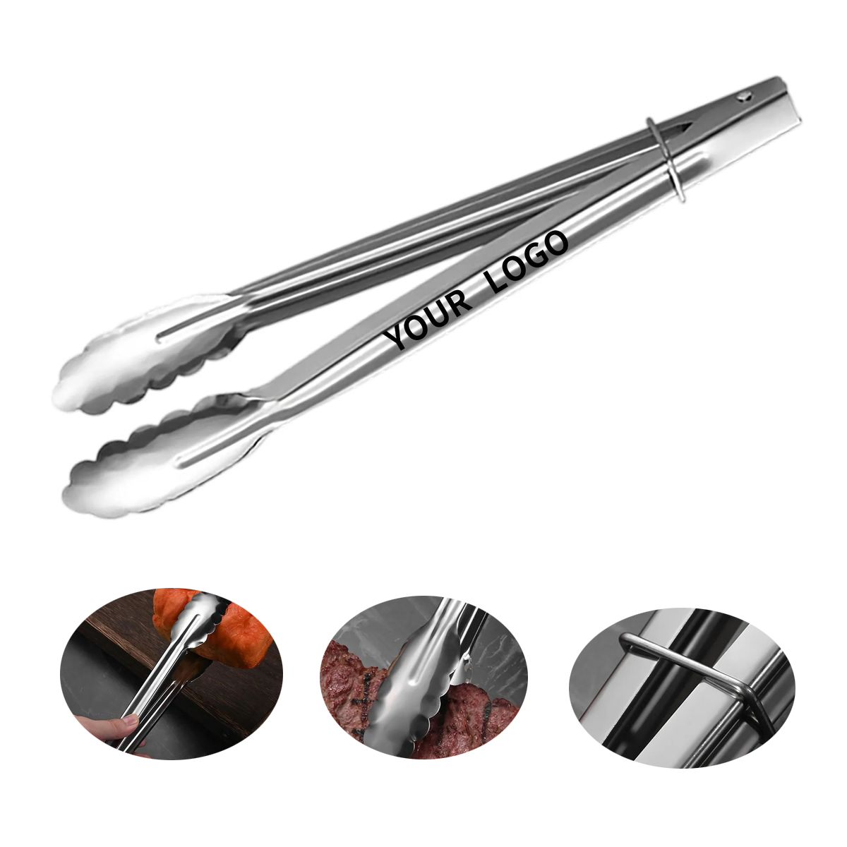 Professional Stainless Steel Tongs with Custom Engraving 2