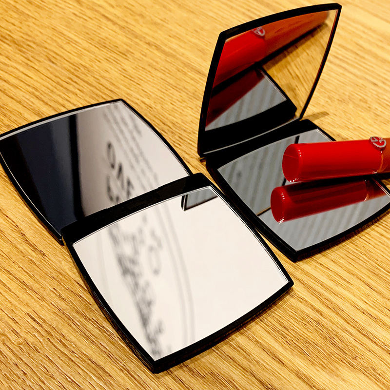 Square Folded Compact Travel Makeup Magnifying Mirror 5