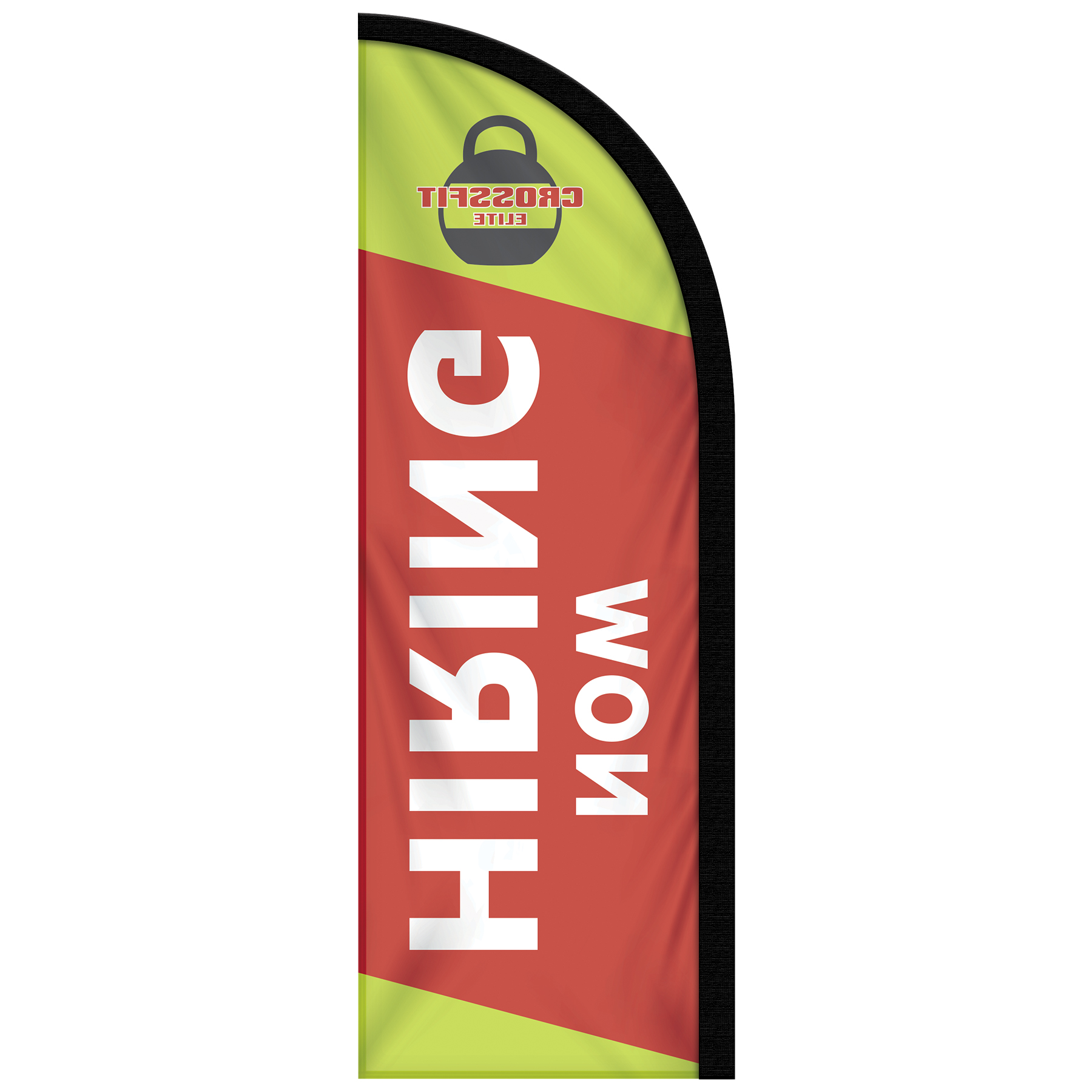 6' Single Reverse Custom Portable Half Drop Banners 3