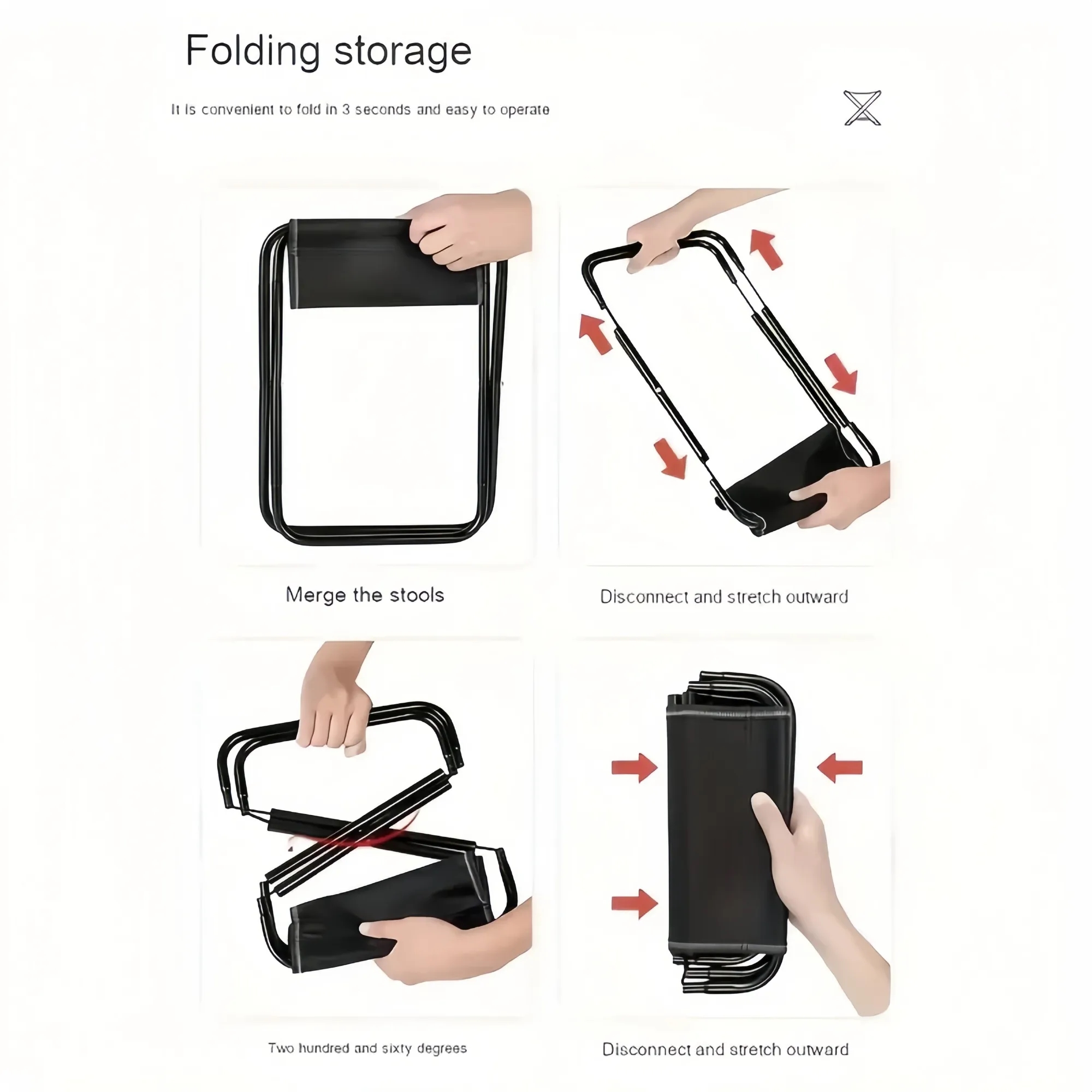 MOQ20 Stainless Steel Portable Folding Chair 4