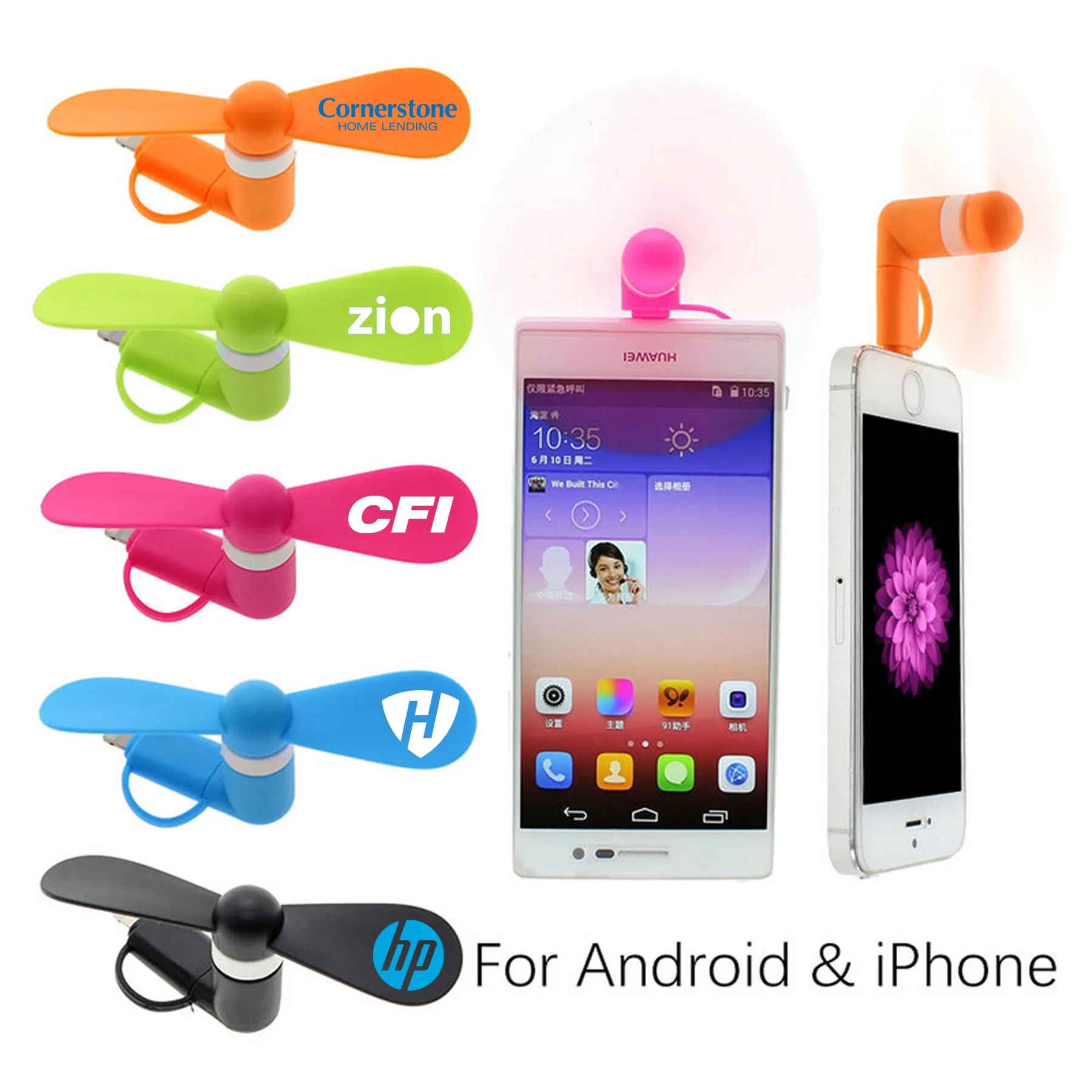 Portable USB Cellphone Fan 4