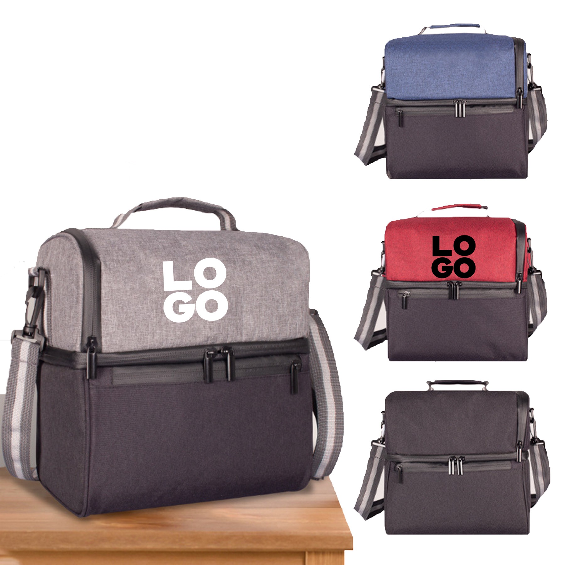 Dual Compartment Lunch Bag 1