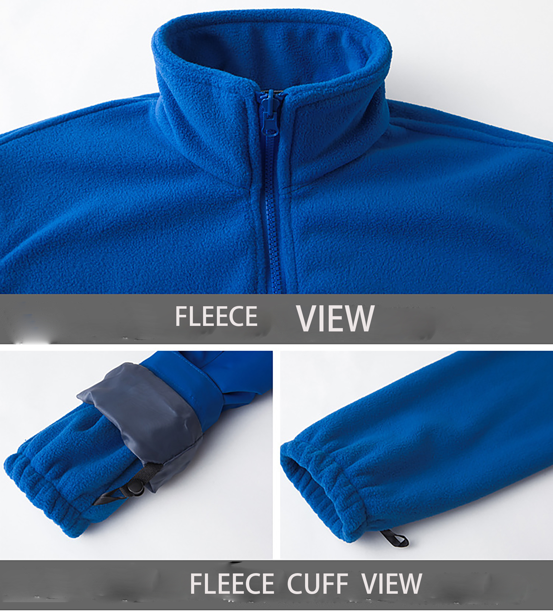 Warm Fleece Winter Jacket with Multi-Pockets 12
