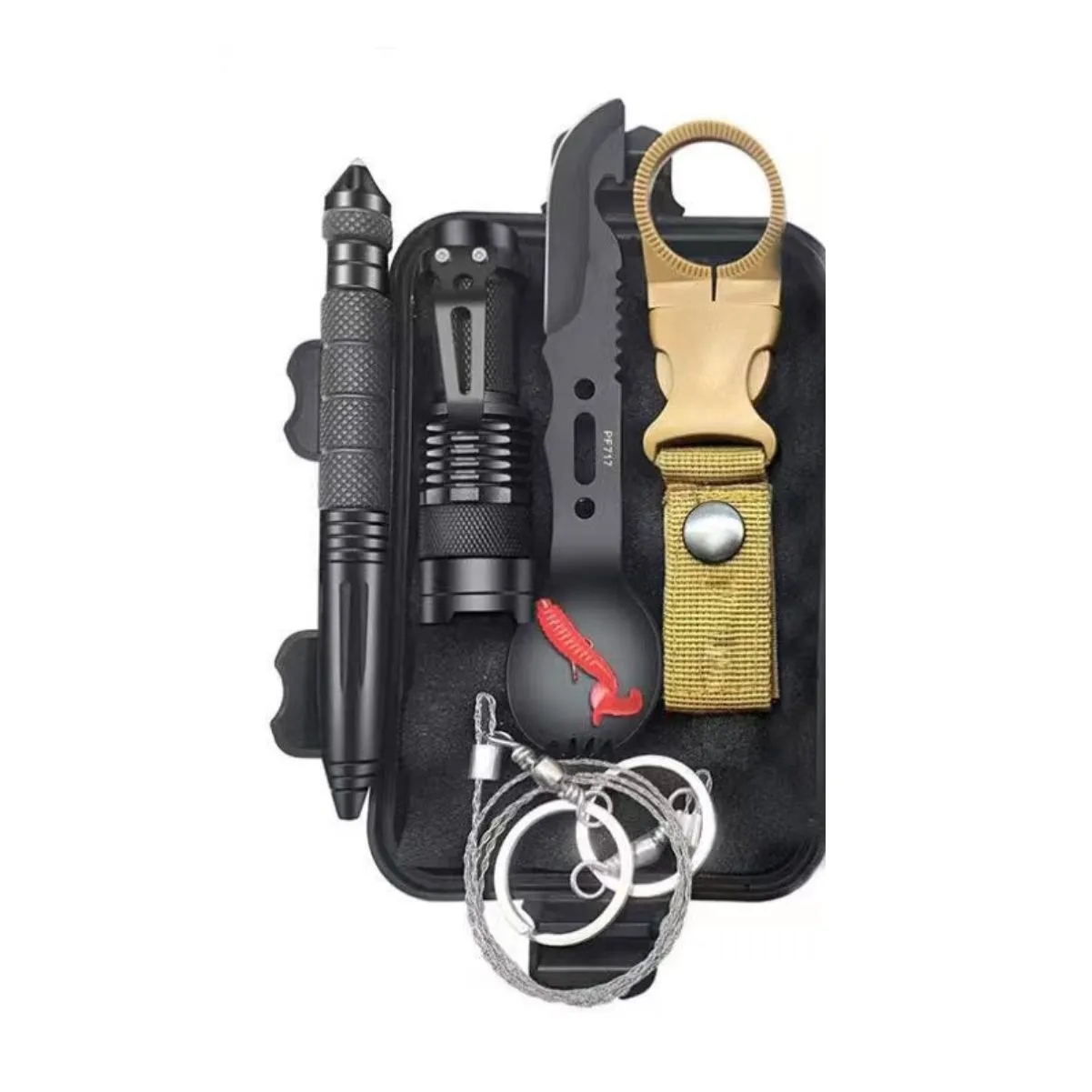13 In 1 Emergency Survival Kit With LED Flashlight 3