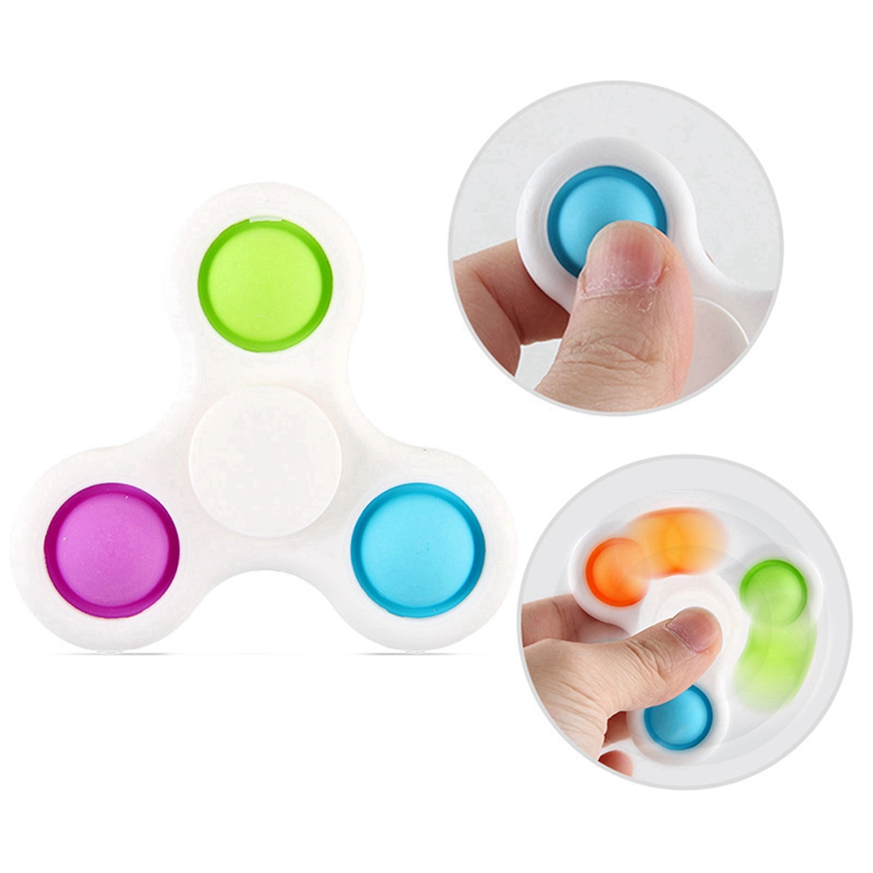 Push Pop Rotatable Fidget Spinner Toy 6