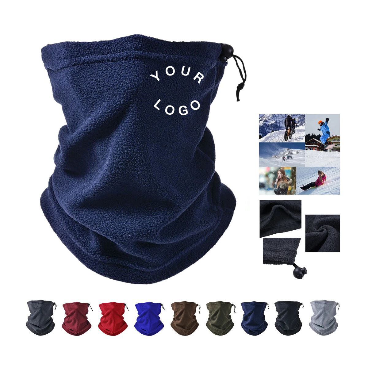 Adjustable Neck Warmer for Ski and Hike 12