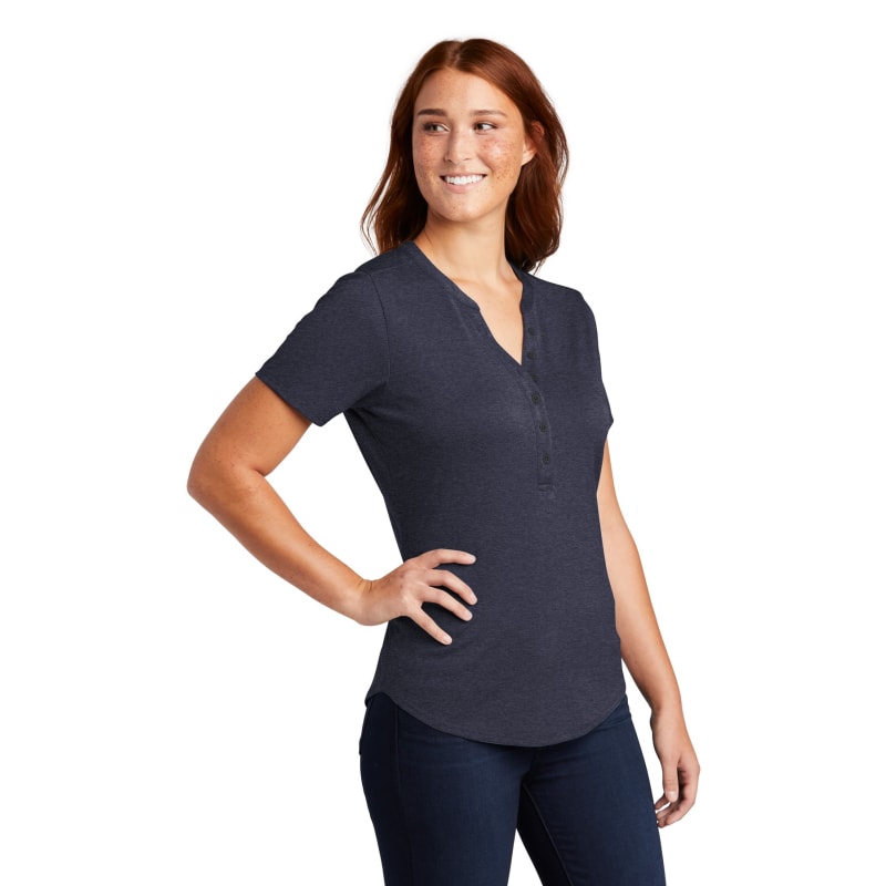 Sport-Tek Women's Endeavor Henley. 4