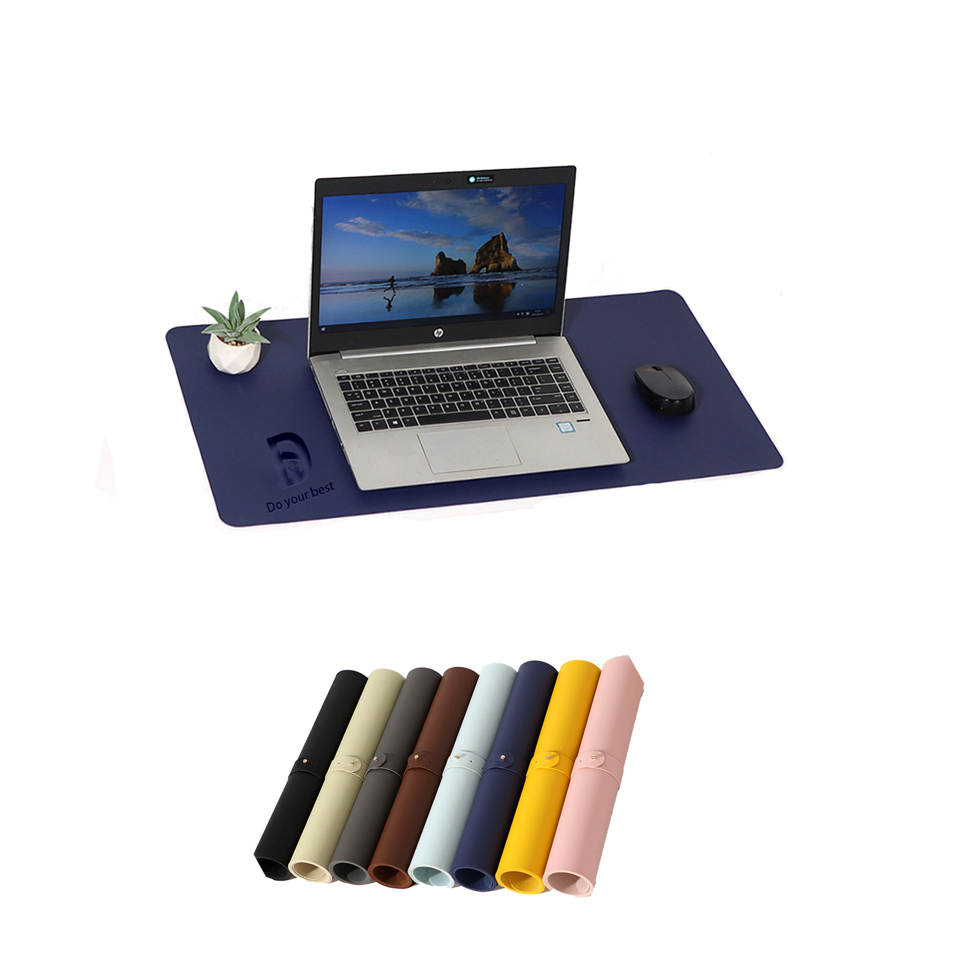 Pu Leather Mouse Pad With Bandage 4