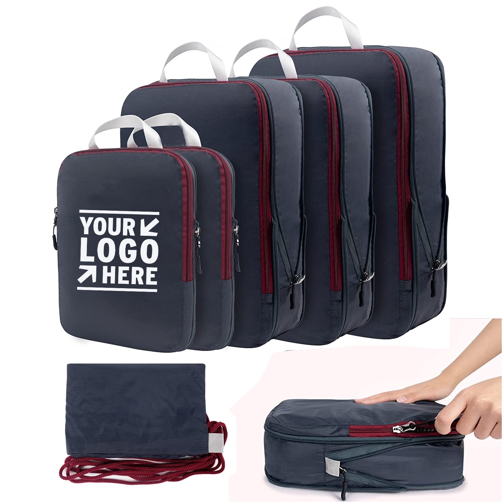 6 Set Ultralight Compression Packing Cubes for Travel 1