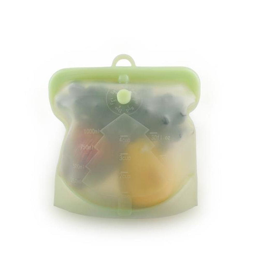 BPA Free Reusable Storage Bags Food Grade Silicone Gallon 3