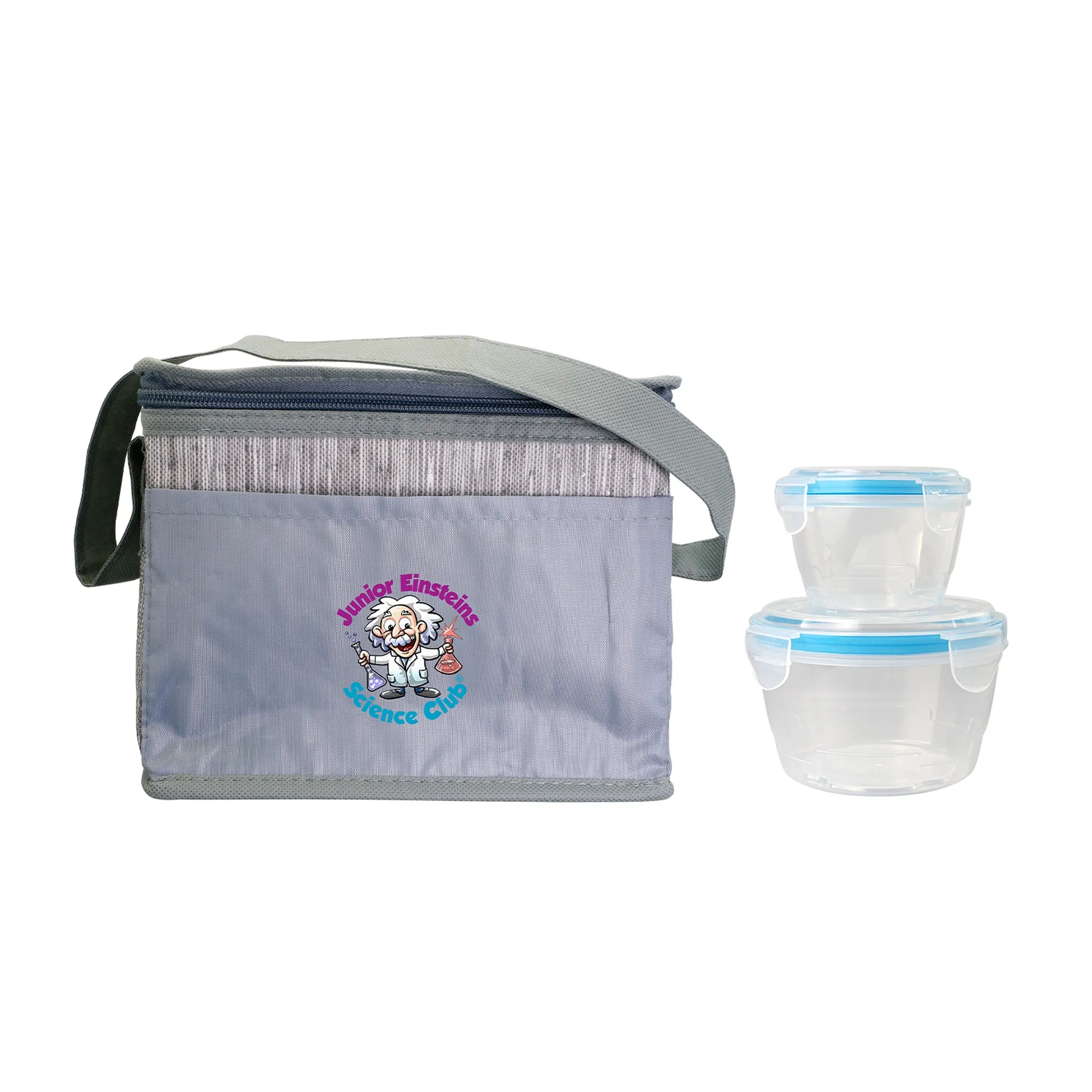 Nested Gray Graph Lunch Set 8