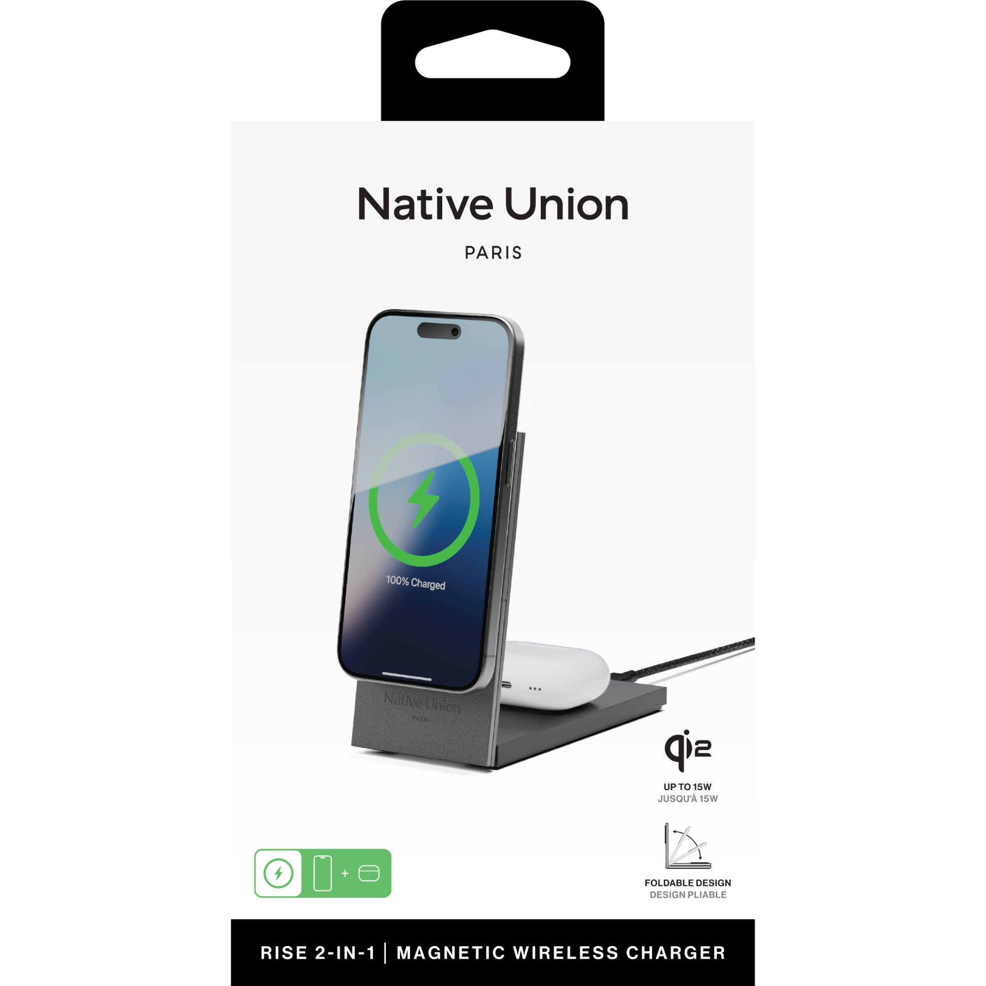 Native Union Rise 2-IN-1 Qi2 Wireless Charger 19