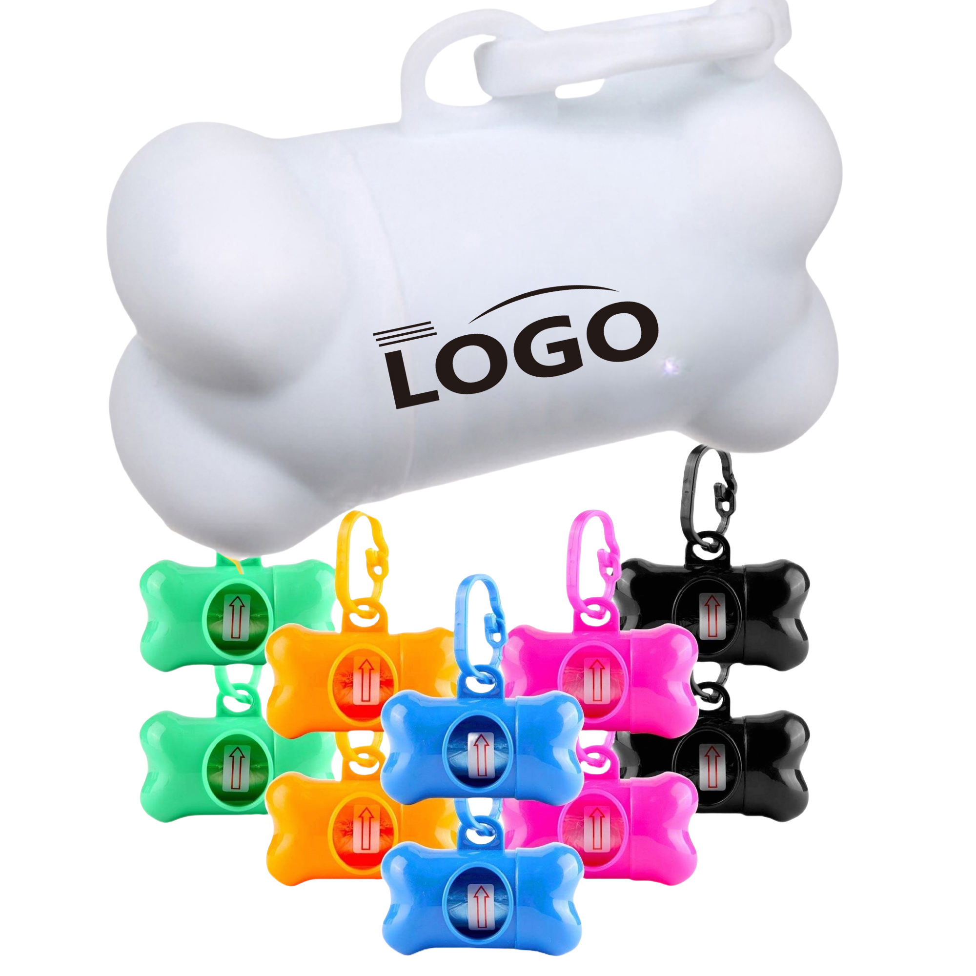 Portable Dog Poop Bag Eco-friendly Pet Bone Rubbish Box 3