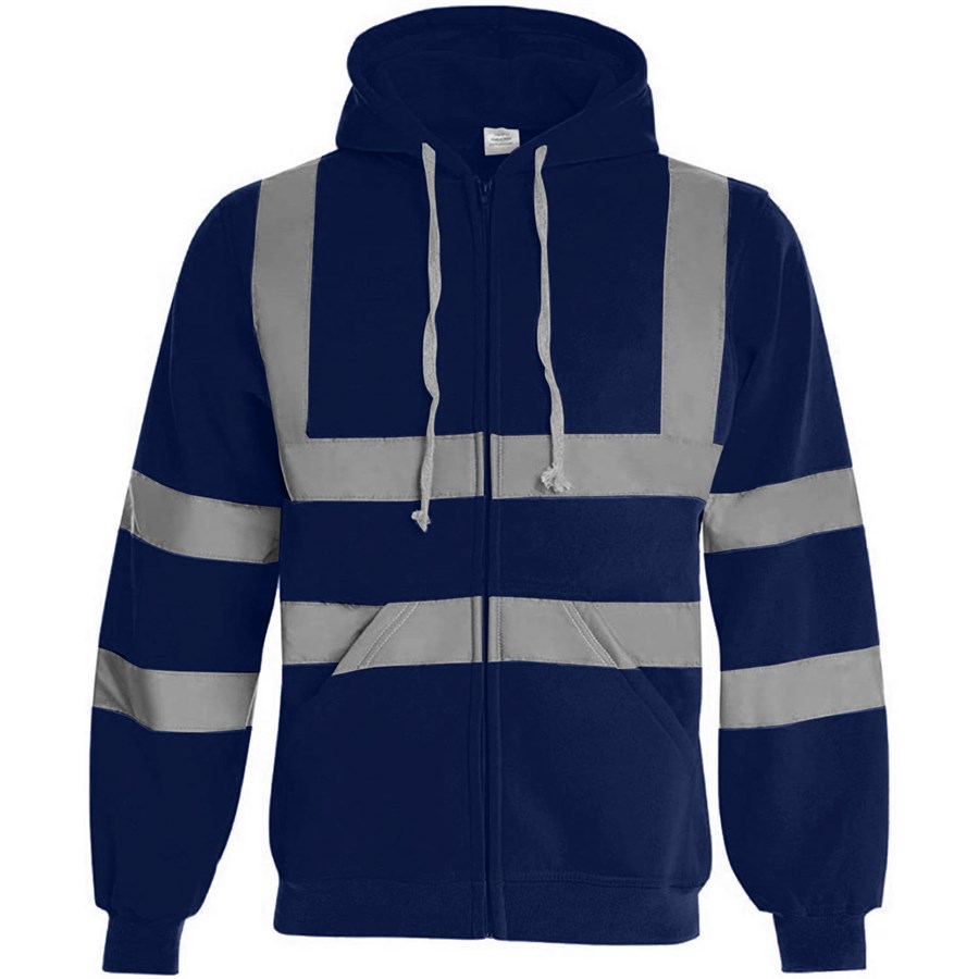 VISIPRO Reflective Safety Full-Zip Hoodie with Bands & Brace 2