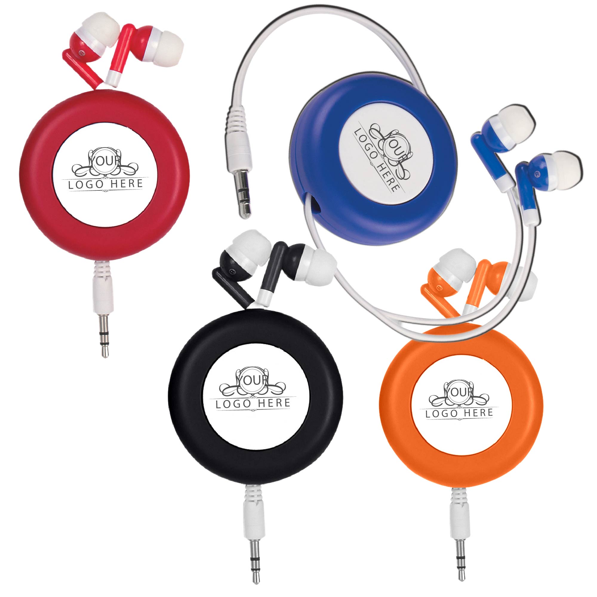 Retractable Stereo Earbuds/ Earphones 1