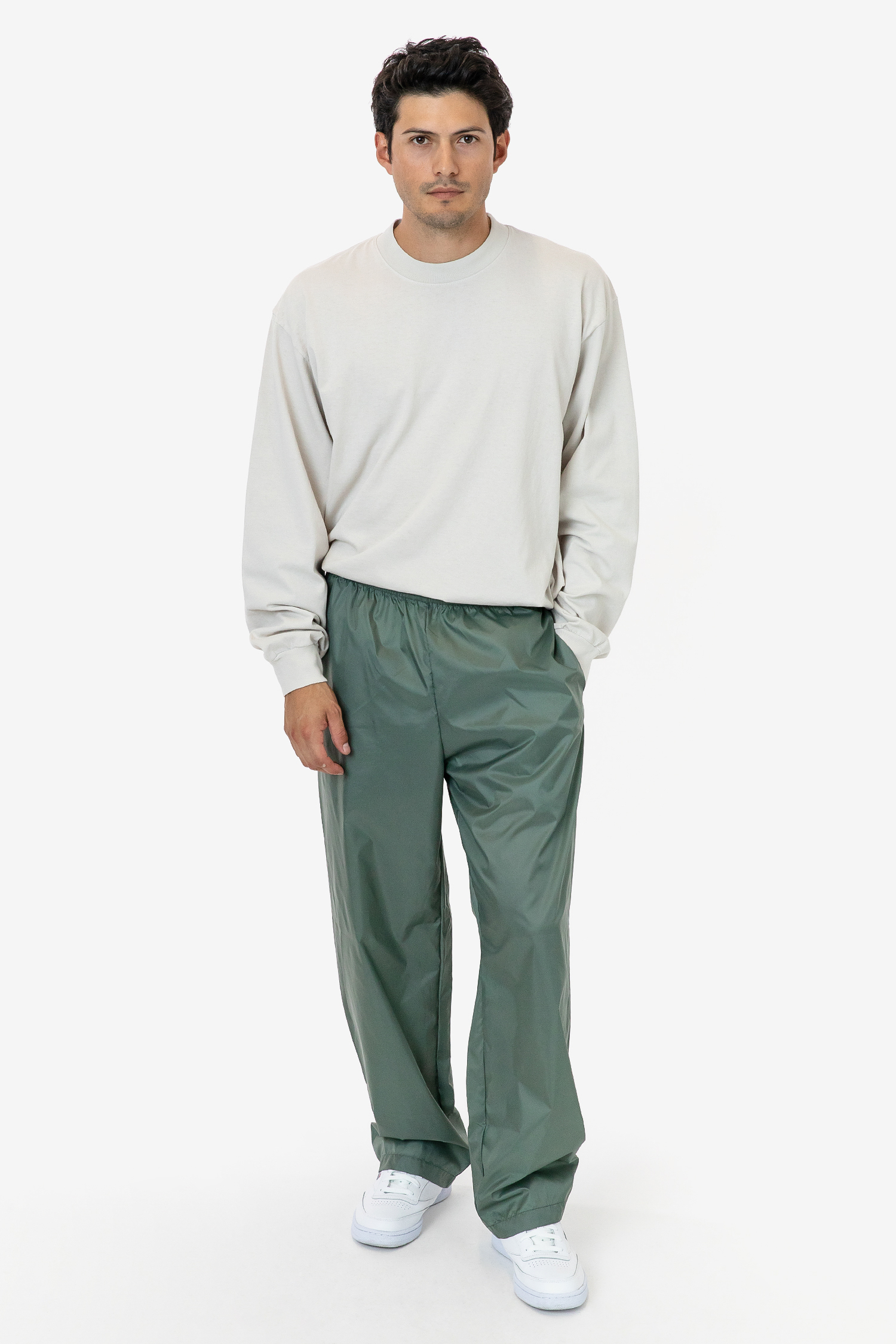 NYLON TAFFETA WIDE LEG PANTS 15